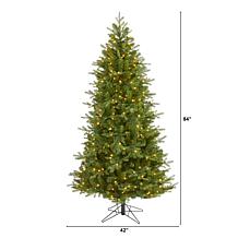 Nearly Natural 7 Ft. Vienna Fir Christmas Tree with 450 Lights