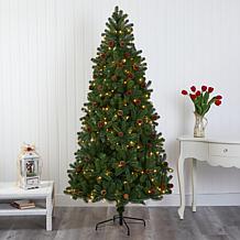 Nearly Natural 7.5' Rocky Mountain Spruce Artificial Christmas Tree
