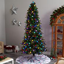 Nearly Natural 8.5' Mountain Fir with 800 Multi Color LED Lights