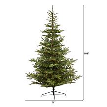 Nearly Natural 9’ Layered Spruce Artificial Christmas Tree 750 Lights