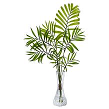 Nearly Natural Mini Palm Artificial Plant in Vase 3-Pack
