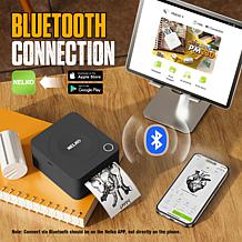 Nelko PM230 Portable Bluetooth Sticker Printer with 2 Rolls