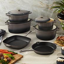 Neo Enameled Cast Iron 11.5" Oval Dutch Oven 5qt, Oyster