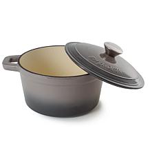 Neo Enameled Cast Iron 8" Round Dutch Oven 3qt, Oyster