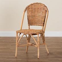 Neola Tropical Rattan Dining Chair 18"W x 20.75"D x 34.25"H