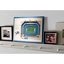 NFL Detroit Lions StadiumViews 3-D Wall Art - Ford Field 