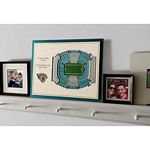 NFL Jacksonville Jaguars StadiumViews 3-D Wall Art - TIAA Bank Field 