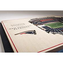 NFL New England Patriots StadiumViews 3-D Wall Art - Gillette Stadium 