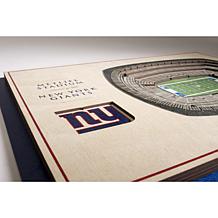 NFL New York Giants StadiumViews 3-D Wall Art - MetLife Stadium 