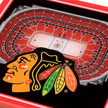 NHL Chicago Blackhawks 3-D Stadium Views Coaster Set