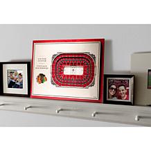 NHL Chicago Blackhawks StadiumViews 3-D Wall Art - United Center 