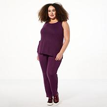 Nina Leonard 3-piece Shawl Cardigan Tank and Pant Set