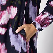 Nina Leonard Balloon-Sleeve Dress with Pockets