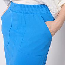 Nina Leonard Elastic Waist Skort with Pockets