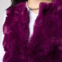Nina Leonard Faux Fur Vest