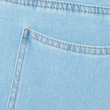 Nina Leonard Narrow Leg Elastic Waist Stretch Knit Denim Pant