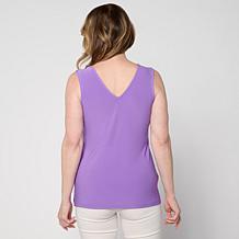Nina Leonard Reversible Jersey Knit Tank