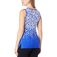 Nina Leonard Sleeveless Sweater Knit Tunic