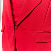 Nina Leonard Stretch Crepe Blazer Vest