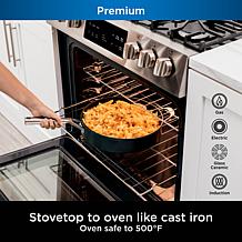 Ninja C30140 Foodi NeverStick Premium 4-Quart Sauté Pan with Glass Lid