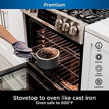 Ninja C30235 Foodi NeverStick Premium 3.5-Qt. Saucepan with Glass Lid