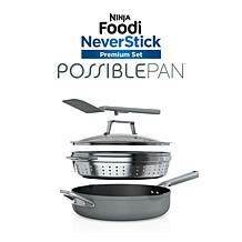 Ninja Foodi NeverStick Premium Set PossiblePan, Sea Salt Grey