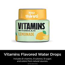 Ninja Thirsti Vitamins Lemonade Flavored Water Drops