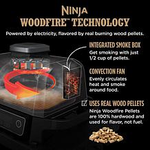 Ninja Woodfire Pro Outdoor Smoker Grill & Probe with Cover