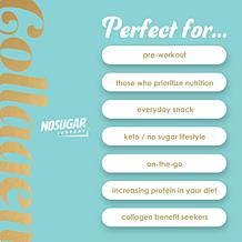 No Sugar Company 24ct Collagen Bar Chocolate PB Flavor