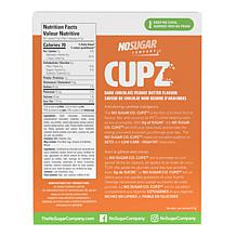 No Sugar Company 60-count Cupz - Dark Chocolate Peanut Butter