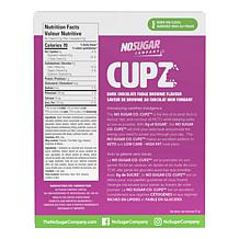 No Sugar Company 60-count Cupz - Peanut Butter and Fudge Brownie - AS