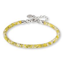 Nomination Italy Sterling Silver Multicolor Stone Mesh Bracelet