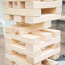 Nontraditional Giant Wooden Blocks Tower Stacking Game by Hey! Play!