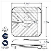 Nordic Ware Slanted Bacon Tray with Lid
