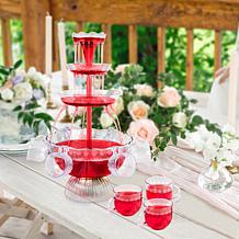 Nostalgia 3-Tier Lighted Party Fountain