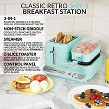 Nostalgia CLBS3AQ Retro 3-in-1 Breakfast Station - Aqua