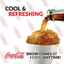 Nostalgia Coca-Cola Snow Cone Maker and Shaved Ice Storage