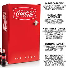 Nostalgia CRF32CK 3.2 Cu. Ft. Coke Refrigerator - Red