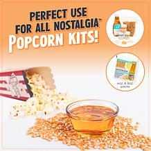 Nostalgia KPM220BK Vintage 2.5-oz Tabletop Kettle Popcorn Maker, Black