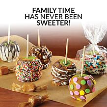 Nostalgia Lazy Susan Chocolate & Caramel Apple Party Fondue Set