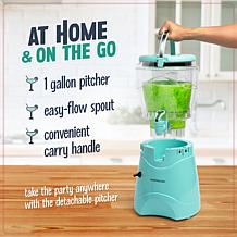 Nostalgia MSB1AQ 1-Gallon Margarita and Slush Machine, Aqua