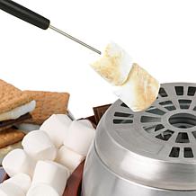 Nostalgia NLSM4BR Indoor Electric Stainless Steel S'mores Maker wit...