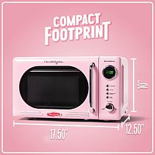 Nostalgia NRMO7PK6A Retro 0.7 CuFt 700-Watt Countertop Microwave, Pink