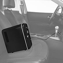 Nostalgia Retro 6-Can Cooling and Heating Refrigerator in Black