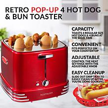 Nostalgia Retro Series 4-Slot Pop-Up Hot Dog Toaster