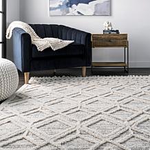 nuLOOM 2' 6" x 8' Ansley Moroccan Lattice Tassel Area Rug 