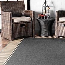 nuLOOM 3' 6" x 5' Asha Simple Border Indoor/Outdoor Area Rug