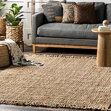 nuLOOM 3' x 5' Daniela Farmhouse Chunky Jute Area Rug