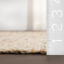 nuLOOM 3' x 5' Elfriede Farmhouse Jute Blend Area Rug