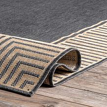 nuLOOM 4' x 6' Asha Simple Border Indoor/Outdoor Area Rug